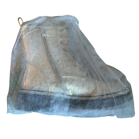 Dazzle Gold Combat Boots - Picture 3 of 4